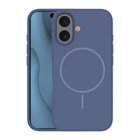 Silikona Thin Mag maciņš for iPhone 16 6,1" tumši zils