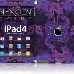 Nexgen 3D-effect decorative skin for iPad 2/3/4, Serpentine 3D