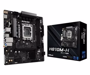 Asrock H810M-H Intel H810 LGA 1851 (Socket V1) micro ATX Материнская плата
