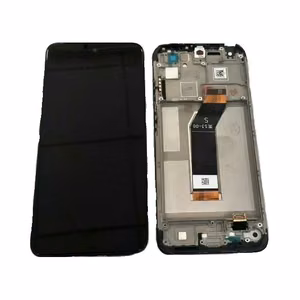 LCD ekrāns Xiaomi Redmi 10 2022 ar skārienjutīgo ekrānu un rāmi melns oriģināls (servisa iepakojums)