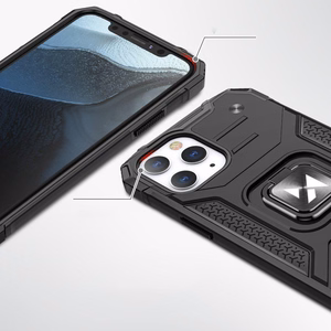 Wozinsky Ring Armor Case statīvs izturīgs aizsargvāks iPhone 13 Pro Max rozā zelts