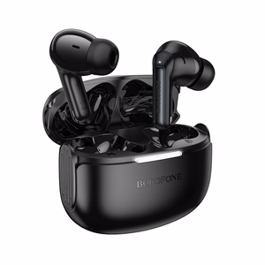 Borofone TWS Bluetooth austiņas FQ9 Plus Peaceful ANC+ENC melnas