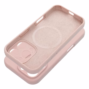 Silikona viedtālruņa apvalks 2mm IPHONE 15 Pro saderīgs ar Magnētisko smilšu rozā