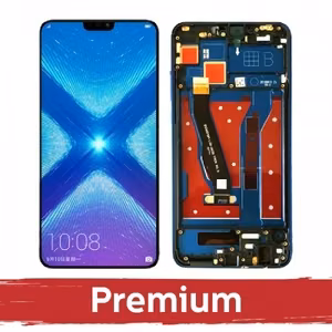 LCD дисплей для Huawei Honor X8 (4G) с рамкой / синий / OEM