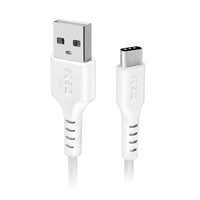 SBS TECABLEMICROC15W USB-A - USB-C kabelis 1,5 m - balts