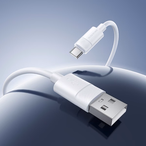 Borofone kabelis BX123 Leya - USB uz Typ C - 36W 3A 1 metrs, balts