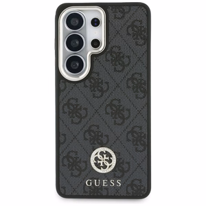 Guess 4G Big Rhinestone Triangle Strap MagSafe maciņš + siksniņa Samsung Galaxy S26 Ultra melns