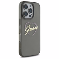 Guess IML sirds viedtālruņa apvalks iPhone 16 Pro Max - melna