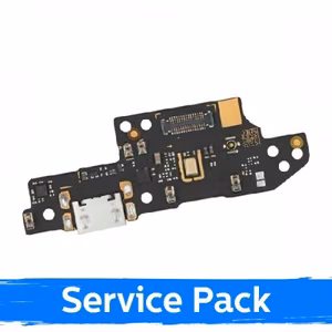 Разъём зарядки для Xiaomi Redmi 10A с шлейфом / серебристый (Service Pack)