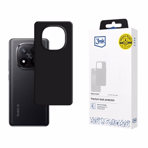 3mk Silicone Case for Xiaomi Redmi Note 14 Pro+ - black