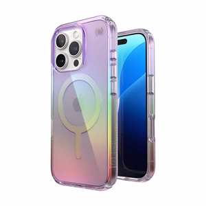 Speck Presidio2 Lux MagSafe vāciņš ierīcei iPhone 16 Pro, violets un caurspīdīgs