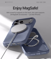 Korpuss Mercury Pure Magsafe Silicon Case Apple iPhone 17 Pro Max lavandrs pelēks