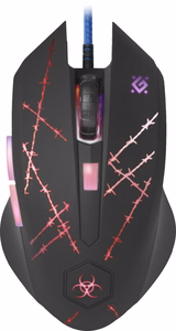 Defender Forced GM-020L vadu optiskā spēļu pele, USB Type-A, 3200 DPI