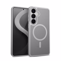 Crong Hybrid Matte Magnetic - MagSafe maciņš Samsung Galaxy S26 (pelēks)