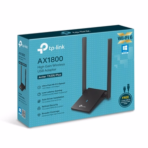 TP-Link AX1800 dubultās antenas augsta pastiprinājuma bezvadu USB adapteris
