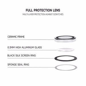 Tel Protect 3D Lens gaiši zilie rūdītie aizsargstikli Apple iPhone 18 Pro / 18 Pro Max kameras lēcām (3 gab.)