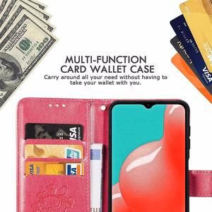 Korpuss Flower Book Samsung A556 A55 5G rose-red