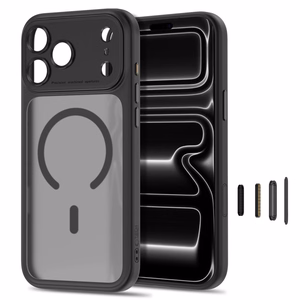 Tech-Protect MagPeak MagSafe CC maciņš, paredzēts iPhone 18 Pro / 17 Pro, matēti melns