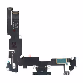 Uzlādes fleksis USB IPHONE 14 Plus melns (izvilkts)