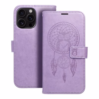 MEZZO grāmatas apvalks IPHONE 16 Pro Max sapņu ķērājs violeta
