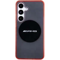 AMG caurspīdīgs divkrāsu MagSafe apvalks Samsung Galaxy S24 - melns