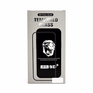 9D Gorilla rūdītais aizsargstikls Apple iPhone 15 Pro Max, melns (10 gab. komplekts)