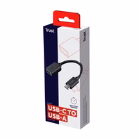 Trust Calyx USB-C uz USB-A adaptera kabelis melns
