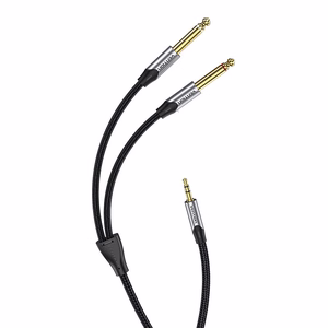 Audio kabelis mini ligzda 3.5mm uz 2x ligzda 6.35mm spraudnis Vention BARHL 10m