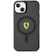 Ferrari FEHMP14MURKK iPhone 14 Plus 6.7" melns/melns cietais apvalks Translucent Magnētiskais