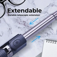 Selfie statīvs ar bezvadu attālināto vadību ar stabilizatoru GIMBAL SSTR-L08 melns