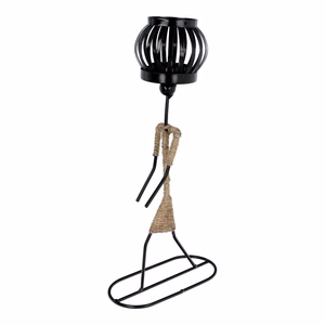 Dekoratīvs metāla svečturis ART DECO Afrika modelis B IALC-1