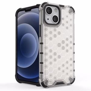 Honeycomb Case броневой чехол с TPU бампером для iPhone 13 mini зелёный