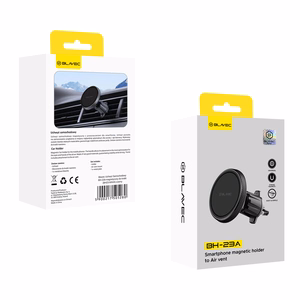 Blavec auto turētājs BH-23A magnētisks ventilācijas režģim (BH23-MAVA) melns