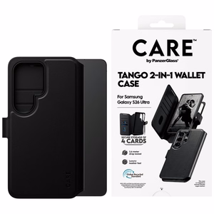 CARE by PanzerGlass Tango 2in1 Wallet maciņš Samsung Galaxy S26 Ultra - melns