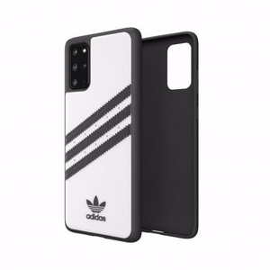 Adidas PU formētais viedtālruņa apvalks Samsung Galaxy S20+ - balts un melns