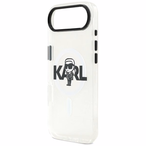 Karl Lagerfeld IML Karl Skice Logotips Magnētiskais viedtālruņa apvalks iPhone 17 Air - caurspīdīgs