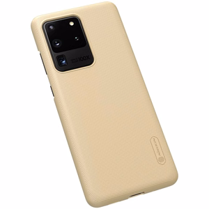 Nillkin Super Frosted Shield vāciņš ierīcei Samsung Galaxy S20 Ultra, zelta krāsā