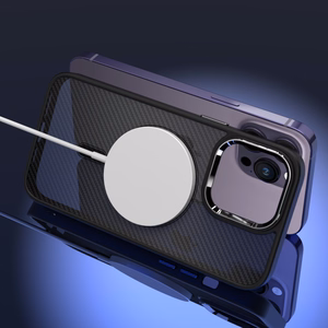 Tel Protect magnētiskais oglekļa viedtālruņa apvalks Iphone 13 Pro melns