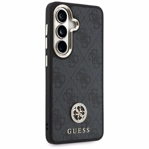 Guess 4G Big Rhinestone Triangle Strap MagSafe maciņš + siksniņa Samsung Galaxy S26 melns