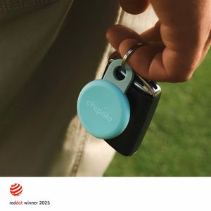 Chipolo LOOP – Rechargeable Bluetooth Tracker with Silicone Loop for iOS & Android, Mint