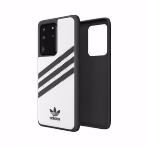 Чехол Adidas OR Moulded PU для Samsung Galaxy S20 Ultra - белый с чёрным