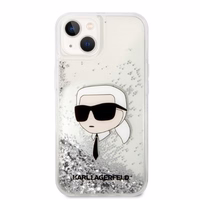 Karl Lagerfeld KLHCP14MLNKHCH iPhone 14 Plus 6.7" sudraba/sudraba cietais apvalks Spīdumi Karl Galva