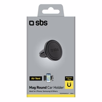 SBS TESUPMAGMCLIP magnētiskais viedtālruņa turētājs, paredzēts gaisa ventilācijai - melns