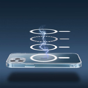 CLEAR MAG COVER magnētiskais viedtālruņa apvalks ar kameras aizsardzību, saderīgs ar MagSafe, paredzēts IPHONE 13 Pro, caurspīdīgs