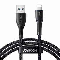 USB Kabelis Joyroom "SA32-AL3" Melns "Lightning" 100cm (līdz 3A)