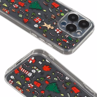 TEL PROTECT Ziemassvētku skaidrais viedtālruņa apvalks iPhone 16 Plus Dizains 2