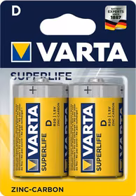 VARTA cinka baterija R20 (Tips D) Superlife 2 gab.