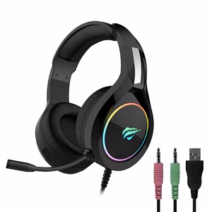 Spēļu austiņas Havit GAMENOTE H2232D RGB USB+3.5mm