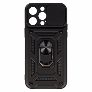 iPhone 15 Pro viedtālruņa apvalks Slide Camera Armor melns