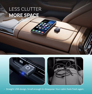 Bezvadu Apple CarPlay/Android Auto adapteris Ottocast Mini Aura CA530-T, melns